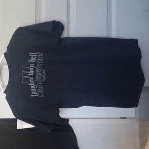 3/$15 Tulsa motorcycle rally black cotton tee biker tee